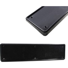 Ugrx Plastik Ön Tampon Plaka Altlığı Eğimli Era Plakalık Siyah