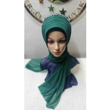 Ergül Hazır Duvak Simli Zümrüt Yeşili Tekli Aksesuarlı Model Duvak,hazır Duvak,düğün,hazır Şal,hazır Türban,abiye Şal,sünnet,nişan,söz