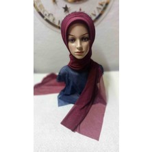 Ergül Hazır Duvak Simli Bordo Tekli Aksesuarlı Model Duvak,hazır Duvak,düğün,hazır Şal,hazır Türban,abiye Şal,sünnet,nişan,söz