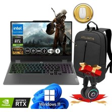 Lenovo Loq Gaming Notebook I5-12600HX 32GB 512GB RTX3050 6gb 15.6" 144Hz IPS WIN11PRO 83GS00P8TR ATL198 +Çanta +Mouse +Kulaklık