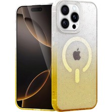 Moresun Buğz Iphone 15 Pro Pummel Shiny Magsafe Kapak - Gold