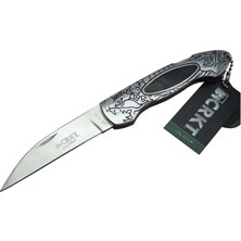 Moresun Buğz Cr 0124 Kamp Çakı 20 cm - Metal Desenli Sap, Kılıflı, Kutulu