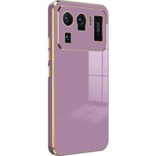 Moresun Buğz Xiaomi Mi 11 Ultra Kılıf Volet Silikon - Mor