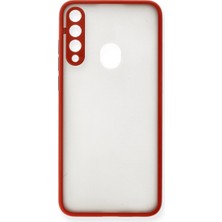 Moresun Buğz Huawei Y6P Kılıf Montreal Silikon Kapak - Kırmızı