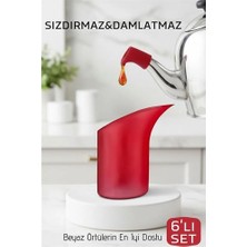 Senka Mey Ithalat® 6'lı Sızdırmaz Silikon Çaydanlık Ucu Aparatı - Damlatma Önleyici Akıllı Emzik Başlığı