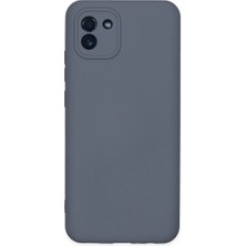 Moresun Buğz Samsung Galaxy A03 Kılıf Nano Içi Kadife Silikon - Gri