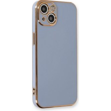 Moresun Buğz Iphone 13 Kılıf Volet Silikon - Mavi