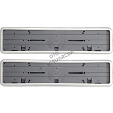 MK Beykoz Çerçeveli Plakalık Plaka Altlığı Gri 2&AMP;#39LI