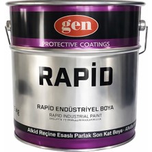 Gen Selülozik Yağlı Boya Metal Boyası 850 gr Parlak Siyah