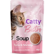 Catty Bistro Ton Balıklı ve Karidesli Kedi Çorbası 40 gr