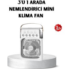 Prativas USB Bağlantılı Taşınabilir Mini Klima Fan 500ML Su Hazneli Sessiz Çalışma