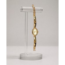 Boris Accessory Kadın Gold Oval Kasa Bileklik Saat - Zarif Ince Minimal Şık Kol Saati