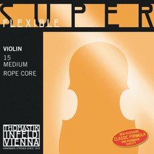 Thomastik Infeld Thomastik 15 Superflexible Set Keman Teli | Örgülü Çelik Çekirdek, Esnek Yapı, Sıcak Tonlar ve Mükemmel Yay Tepkisi