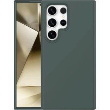 Moresun Buğz Samsung Galaxy S24 Ultra Kılıf First Silikon - Koyu Yeşil