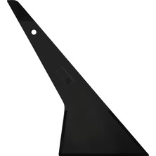 MK Beykoz Uzun Saplı Yumuşak Isıya Dayanıklı Köşe Ragle Cam Filmi Çekme Aparatı 30X12CM Siyah