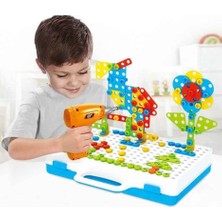 Birlik Oyuncak Matkap Seti - Orman Hayvanları 3D Eğitici Yapım Seti (+3 Yaş)