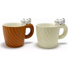 Kanonik Education 3D Kedi Figürlü Desenli Kupa Bardak