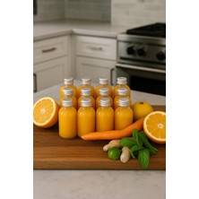 Makrobay 12 Adet 50 ml Şeffaf Cam Shot Şişesi – Gümüş Kapaklı, Huni ve Tıpalı, Çok Amaçlı Koku & Süs Şişesi