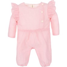 Merli Rose Şile Bezi Fırfırlı Tulum