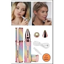 Kanonik Education Çift Başlıklı Epilasyon Yüz Çene Işıklı Kıl Tüy Alma Mini Cep Epilasyonu Simli