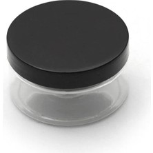 Makrobay - 10 Adet - 150ML Boş Pet Kavanoz, Şeffaf Plastik Kutu Siyah Kapaklı