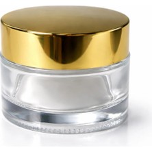 Makrobay 10 Adet 50 ml Lüks Cam Krem Kavanozu - Kalın Tabanlı Sızdırmaz Kapak