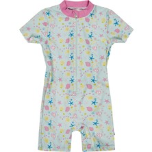 Sterntaler Deniz Canlıları Desenli Güneş Koruyuculu Tulum Mayo