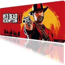 Hamiki Red Dead Redemption2 Oyun Gaming Klavye Mouse Pad Masa Matı 70X30CM