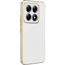 CepStok Xiaomi Mi 14T / Mi 14T Pro Kılıf Kenar Detaylı Yumuşak Parlak Silikon