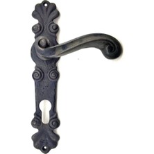 Kanonik Education Antika Tarz Dekoratif Pirinç Okyanus Oda Kapı Kolu - 230X46 Mm, Oksit