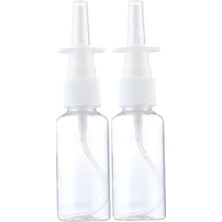 Makrobay 50 ml Burun Sprey Başlıklı Şeffaf Cam Şişe 2 Adet