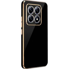 CepStok Xiaomi Mi 14T / Mi 14T Pro Kılıf Kenar Detaylı Yumuşak Parlak Silikon