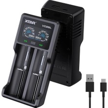 Tech Butiq Xtar VC2SL Ikili Li-Ion / Nı-Cd / Nı-Mh Pil Şarj Cihazı