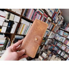 Mahfuz Kesimden Dikime Tamamen El Emeği Gerçek Deri Cüzdan 12 Kart 2 Bölme Alanı (19.4cm*8,5cm)  DAK26