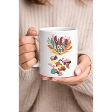 Sibelora Home Book Club Tasarım Kupa Model 232 Kitap Severlere Özel Baskılı Seramik Kahve Kupası