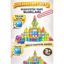 Oyuncak Fabrikası Manyetik Yapı Blokları 125 Parça 7,5 cm