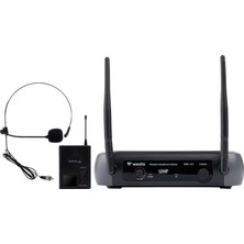 Ten, Westa WM-101T Uhf Kablosuz Yaka + Headset Mikrofon Seti 16 Kanal Profesyonel Lavalier Mikrofon