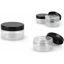 Makrobay 100 ml Boş Krem Kutusu | Tıpalı Kapak Sistemi Ile Sızdırmaz Pet Saklama Kabı 10 Adet