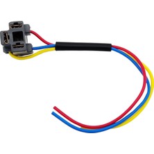 Sibelora Home H4 Atom Far Fişi Ampul Soketi 1.5mm Lehimli Plastik 1 Adet