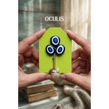 Nart Handicraft Nazar Boncuklu Magnet | Nazarlık Buzdolabı Süsü | Hediyelik Minimal Magnet | Oculis