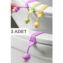 Mucit Home 3 Adet Silikon Klozet Kapağı Hijyen Aparatı