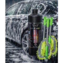 Quickway Quickwax Cilalı Oto Şampuanı ve Mikrofiber Yıkama Mopu(Yedekli)