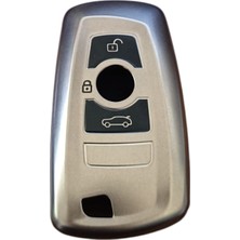 Sibelora Home Bmw F30 Anahtar Uyumlu Silikon Oto Anahtar Kumanda Kabı Kılıf Füme