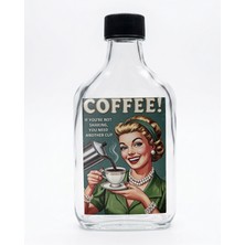 Vermeer Cold Brew Cam Şişe Vintage Retro Tasarım Etiket Kahve Şişesi 2 Adet