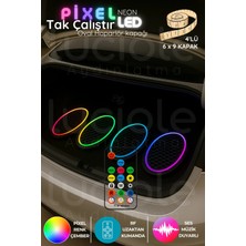 Luciole 4’lü 6x9" Oval Pixel LED Hoparlör Kapağı | Adreslenebilir Renk Efektli Işık Seti | Akışkan Animasyon