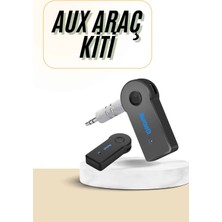 Prativas Bluetooth Araç Kiti Aux Çıkışlı Telefon Müzik Alıcı Tüm Cihazlara Uyumlu