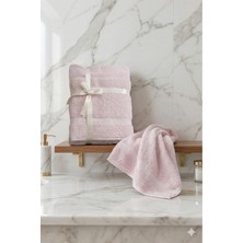 2’li Battal Boy Banyo Havlu Seti - 100% Pamuk 90X170 cm + 50X90 cm Ekstra Yumuşak Emici Havlu