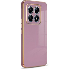 CepStok Xiaomi Mi 14T / Mi 14T Pro Kılıf Kenar Detaylı Yumuşak Parlak Silikon