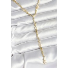 Kuşkaya Ticaret Pirinç Gold Renk Kadın Manifest Kolye