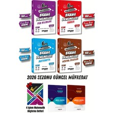 Ankara Yayıncılık 6. Sınıf Matematik Türkçe Fen Sosyal Bilimler Branş Denemeler + 4 Işlem Defteri Ve2 Paragraf Fasikül